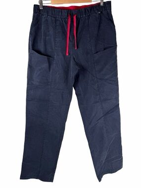 Mediclo Navy Blue Sable/Kume Straight Leg Drawstring Medical Scrub Pants XL